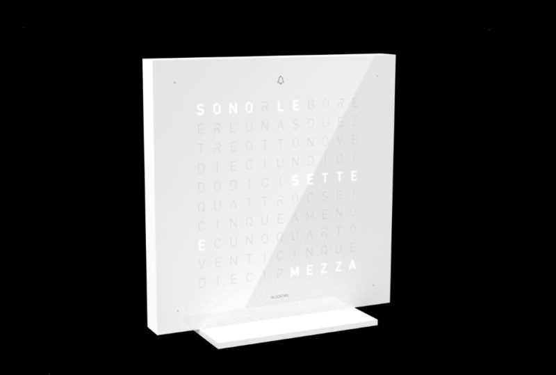 Sveglietta Qlocktwo Vaniglia acrilico