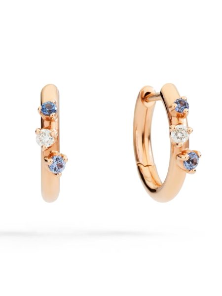 Orecchini Dodo Hoop con zaffiri e diamanti